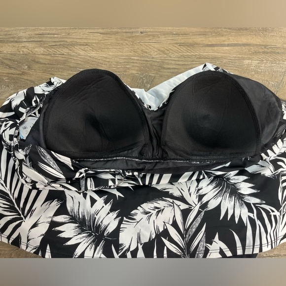 NWT Swim Solutions Triple Tier Fauxkini One Piece - Picture 8 of 12